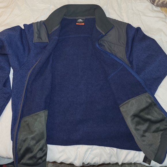 High Siera Mens Blue Zip-Up Sweater - Picture 6 of 16